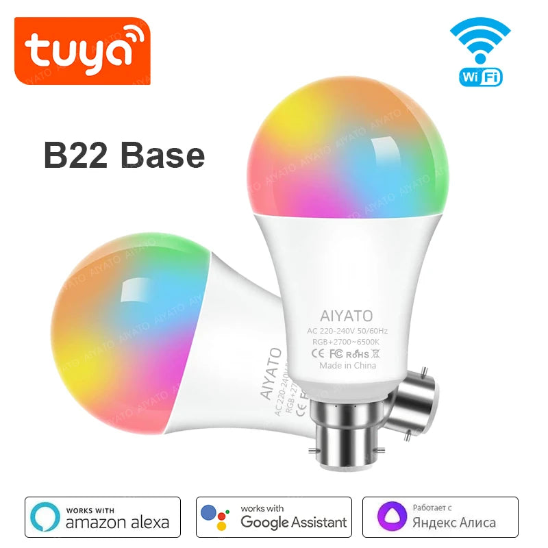 Lamps Led RGB Smart Light 220V Alexa Google Assisatnt Voice Control