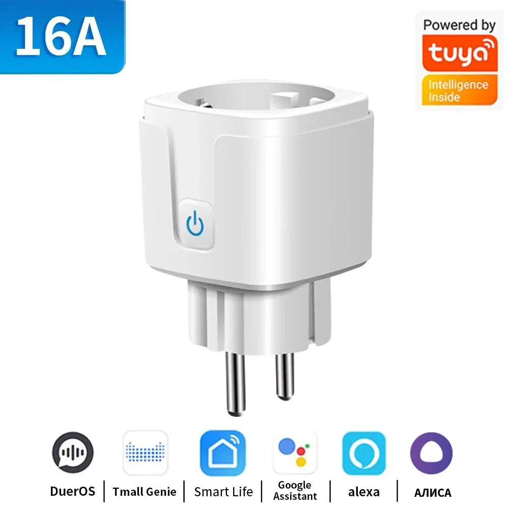 Plug wifi Smart Socket 16/20A Power (Voice Control Works With Alexa Google Home)